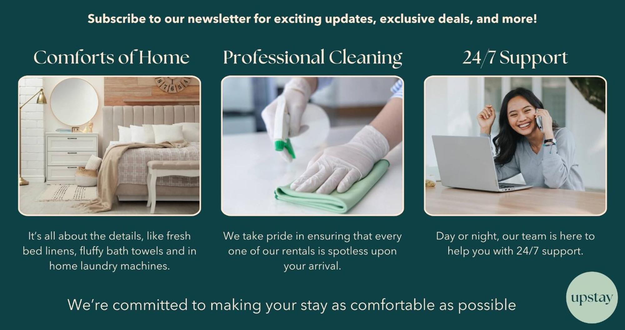 Сasa de vacaciones Upstay - New Just Steps Away From The